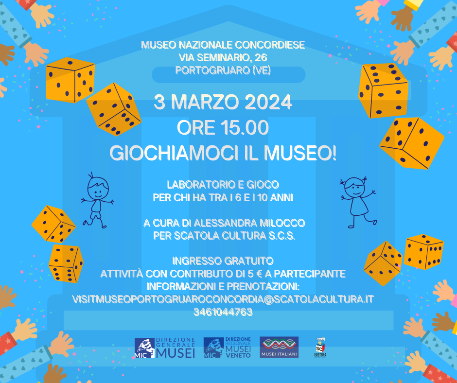 Locandina Giochiamoci il Museo 3 marzo 2024