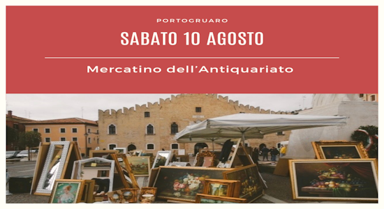 Mercatino dell'antiquariato sabato 10 agosto