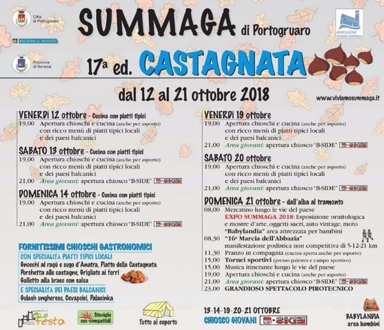 17^ ed. Castagnata a Summaga di Portogruaro