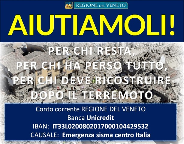 Emergenza terremoto nel Centro Italia