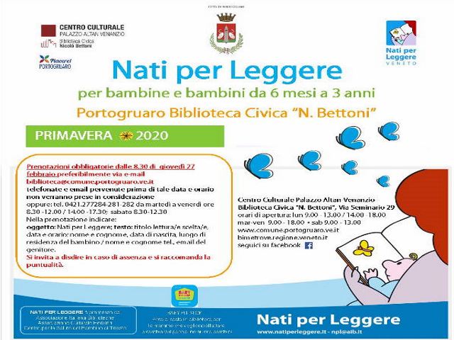 Nati per leggere - Primavera 2020