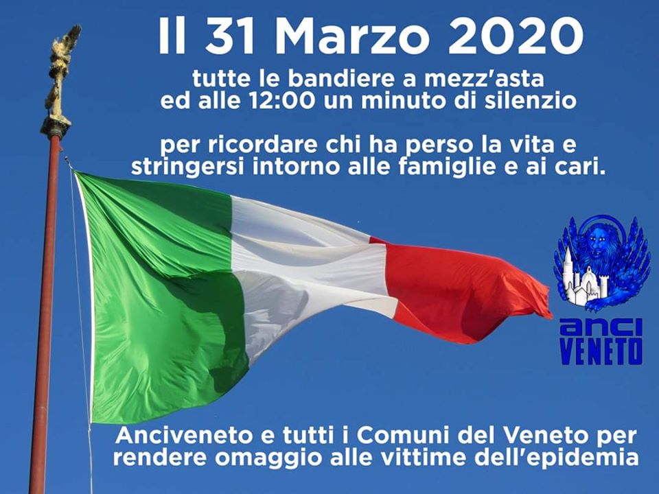 Omaggio alle vittime dell'epidemia
