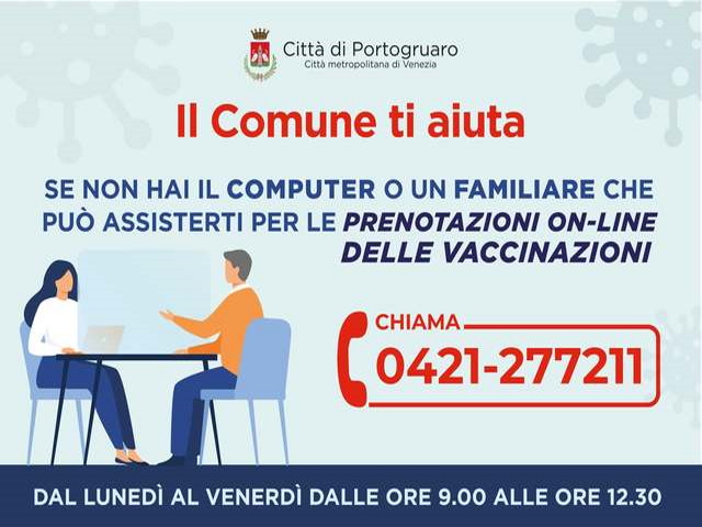 Informazioni sulle prenotazioni delle vaccinazioni
