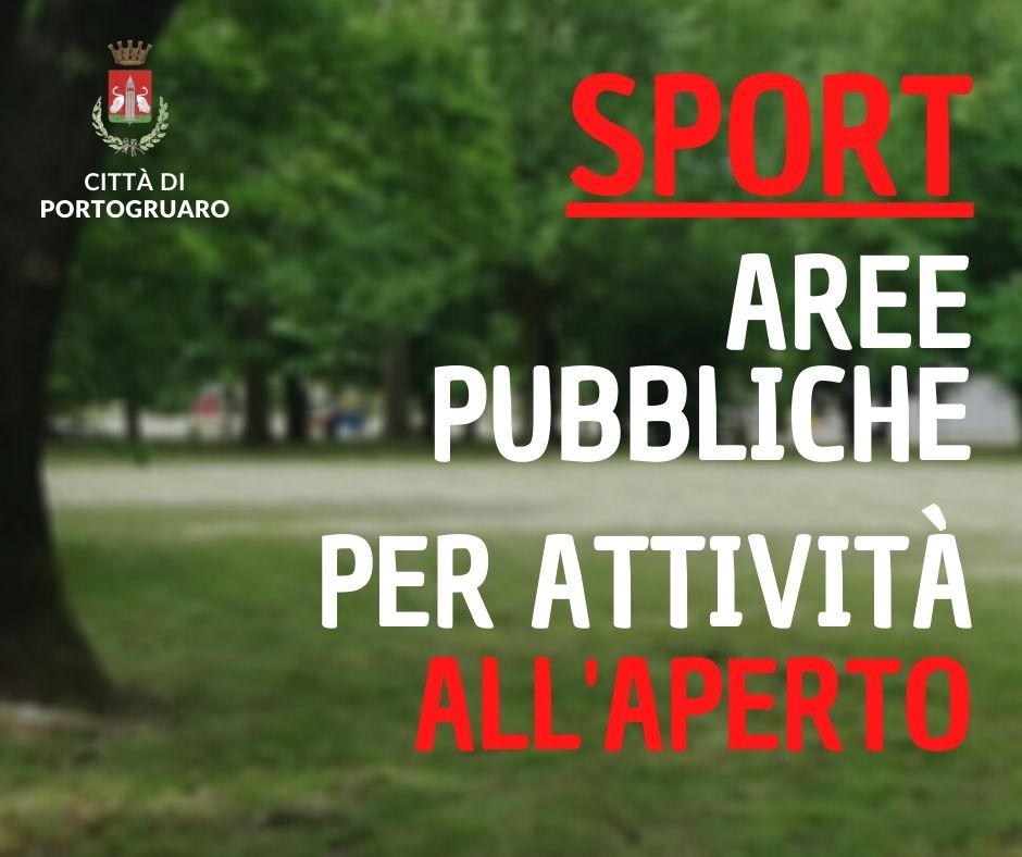 Via libera allo sport all'aperto